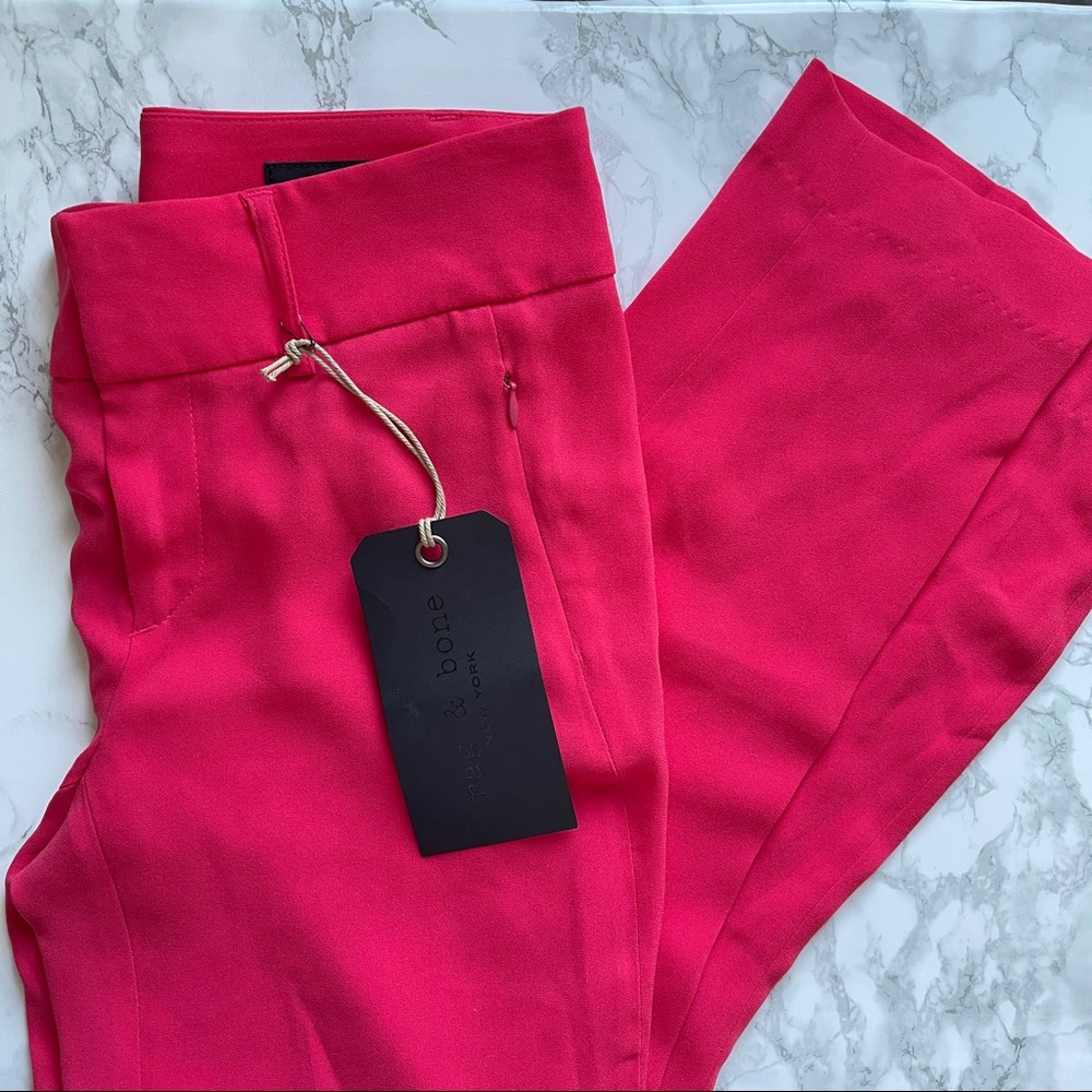 Rag and bone pink trousers size 4 NWT